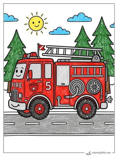 Colored example of this coloring page