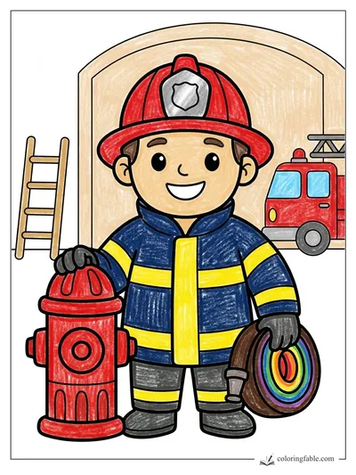Colored example of this coloring page