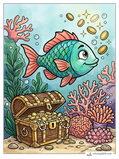 Colored example of this coloring page
