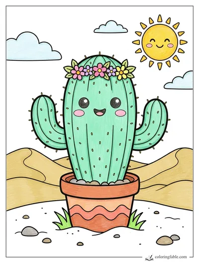 Colored example of this coloring page