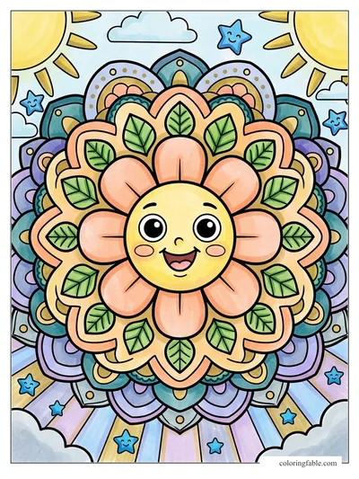 Colored example of this coloring page
