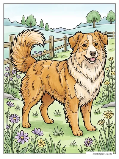 Colored example of this coloring page