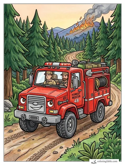 Colored example of this coloring page
