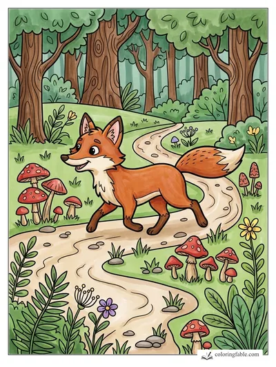 Colored example of this coloring page