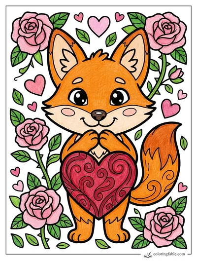 Colored example of this coloring page