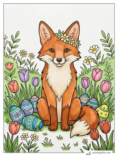 Colored example of this coloring page
