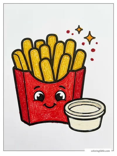 Colored example of this coloring page