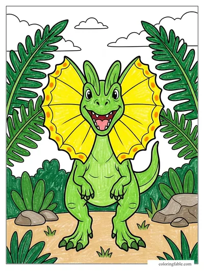 Colored example of this coloring page