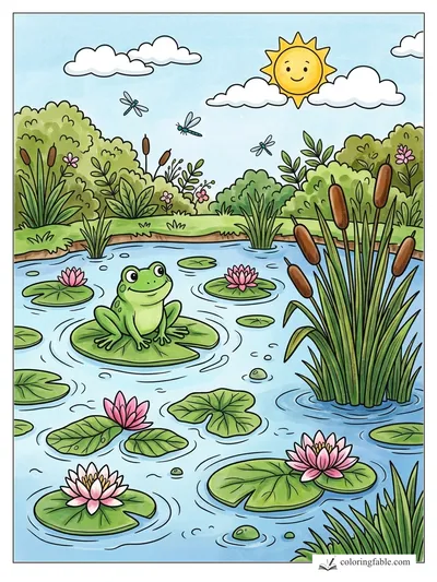 Colored example of this coloring page