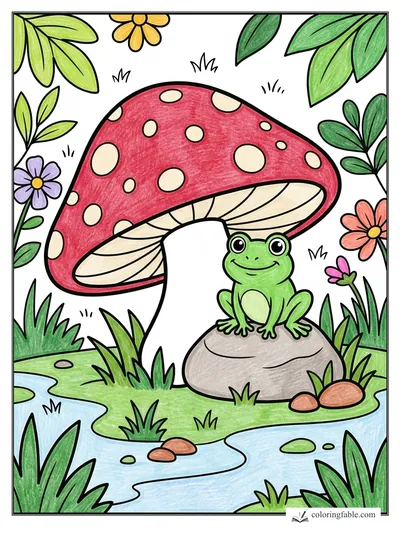 Colored example of this coloring page