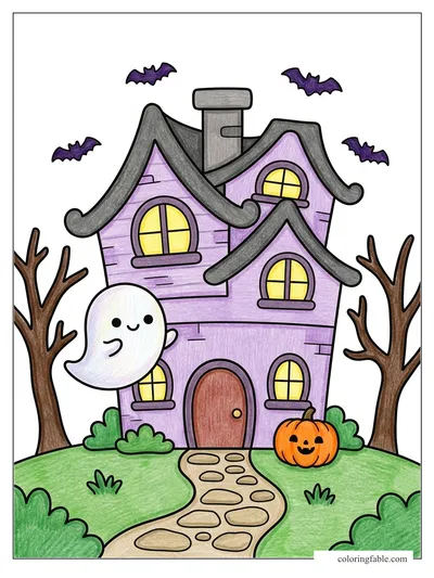 Colored example of this coloring page