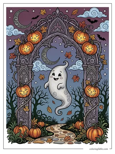 Colored example of this coloring page