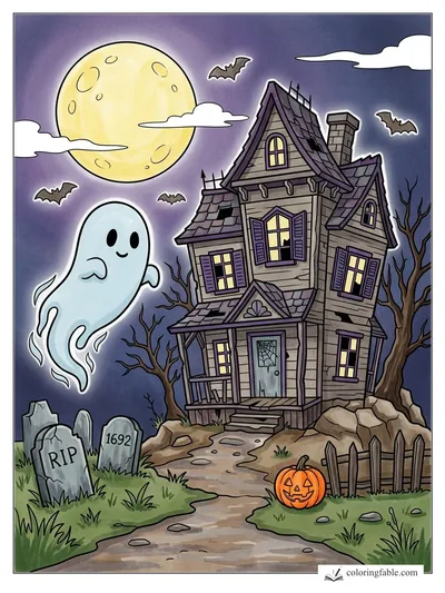 Colored example of this coloring page