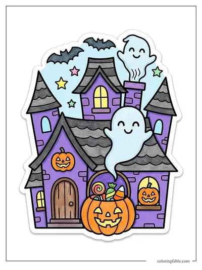 Colored example of this coloring page