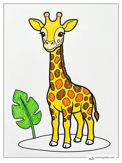 Colored example of this coloring page