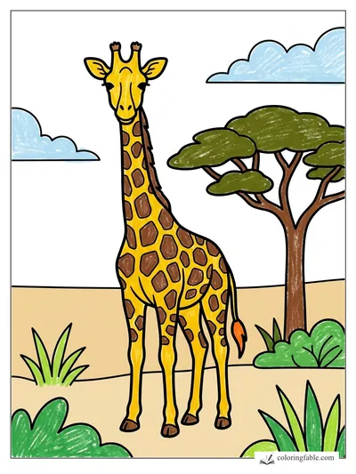 Colored example of this coloring page