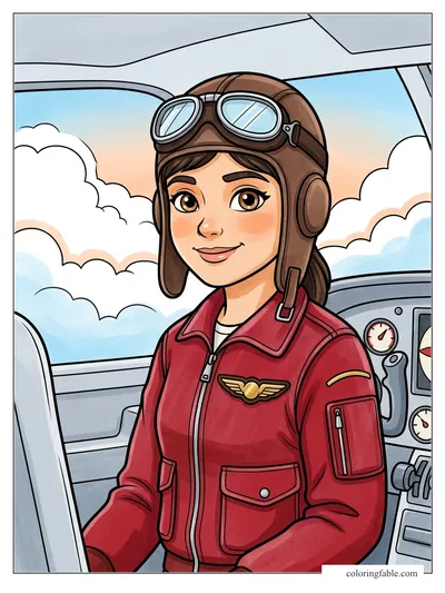 Colored example of this coloring page