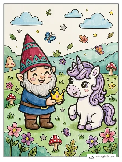 Colored example of this coloring page