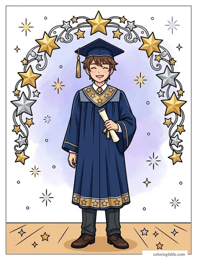 Colored example of this coloring page