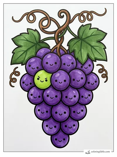Colored example of this coloring page