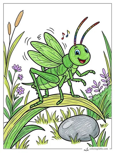 Colored example of this coloring page