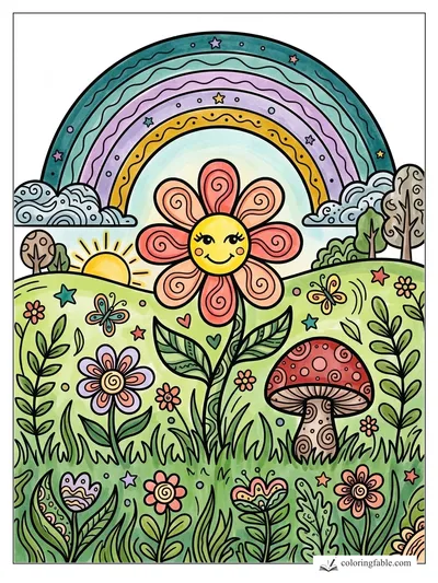 Colored example of this coloring page