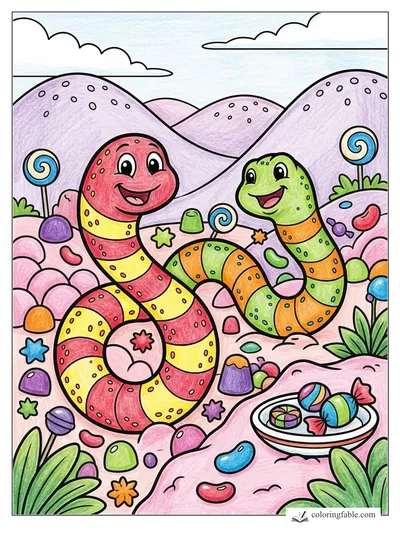 Colored example of this coloring page
