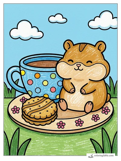 Colored example of this coloring page
