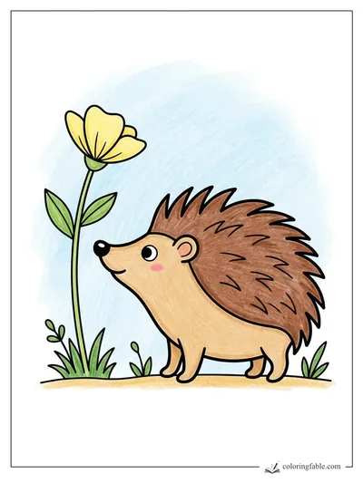 Colored example of this coloring page