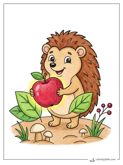 Colored example of this coloring page