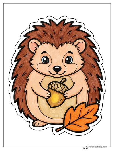 Colored example of this coloring page