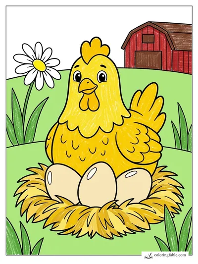 Colored example of this coloring page
