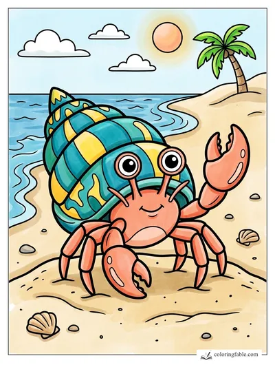 Colored example of this coloring page