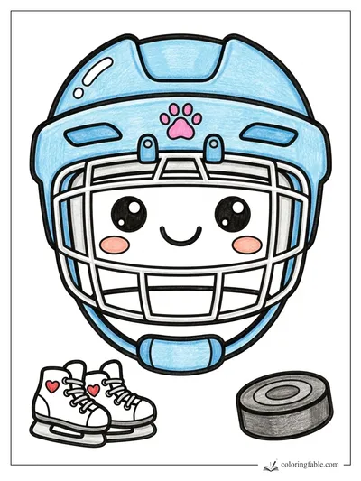 Colored example of this coloring page