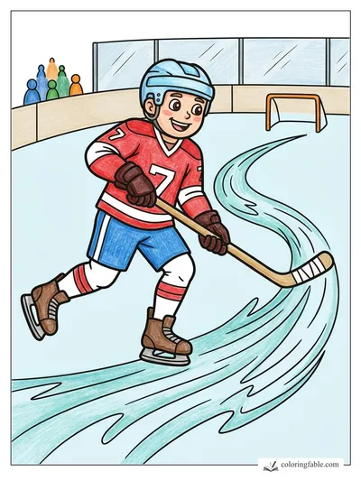 Colored example of this coloring page