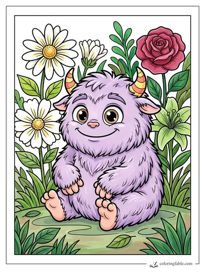 Colored example of this coloring page