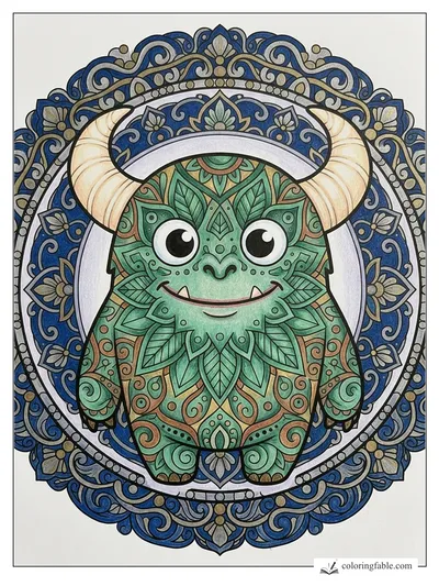 Colored example of this coloring page