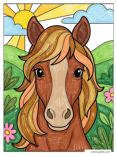 Colored example of this coloring page