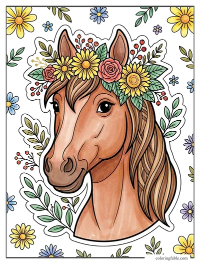 Colored example of this coloring page