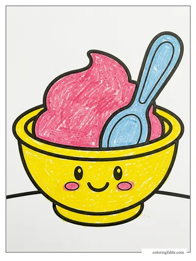Colored example of this coloring page