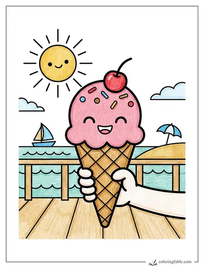 Colored example of this coloring page