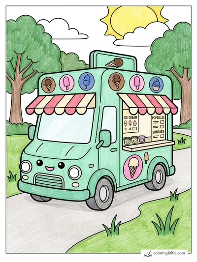 Colored example of this coloring page