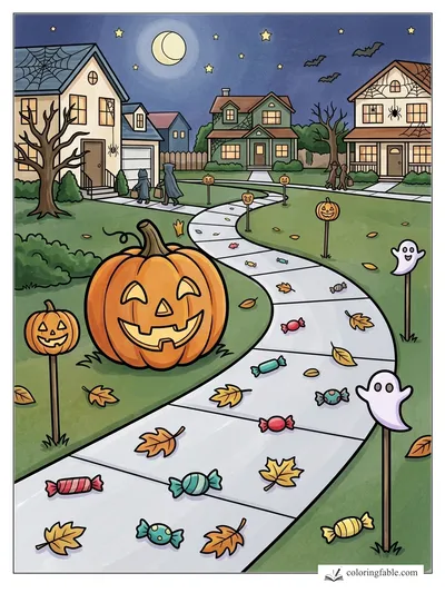 Colored example of this coloring page