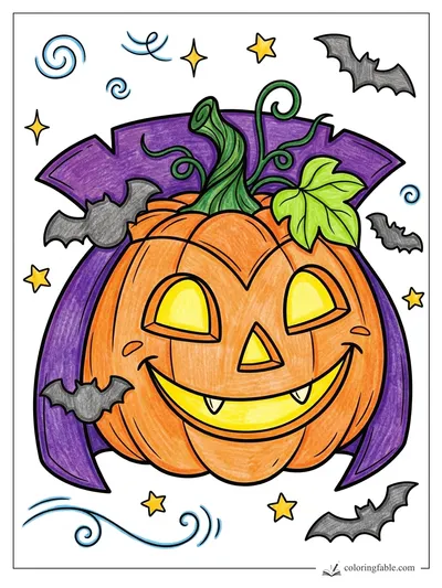 Colored example of this coloring page