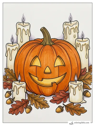 Colored example of this coloring page