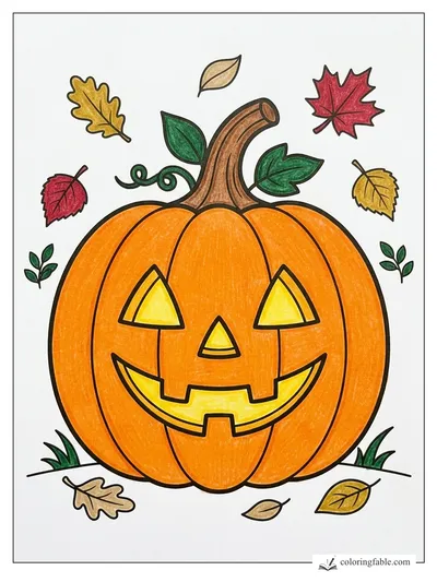 Colored example of this coloring page