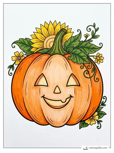 Colored example of this coloring page