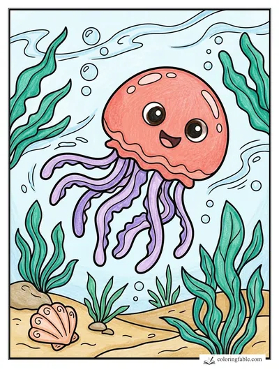 Colored example of this coloring page