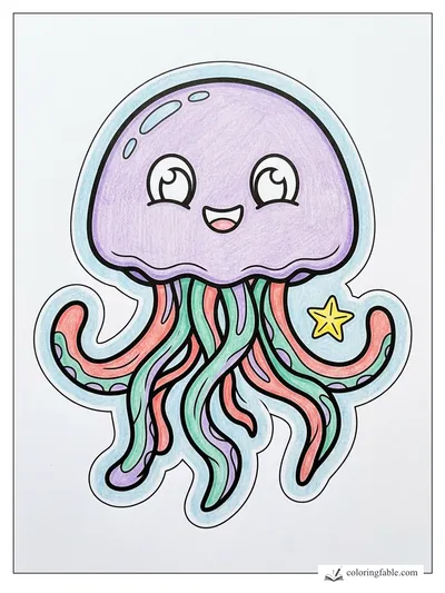 Colored example of this coloring page