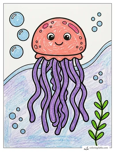 Colored example of this coloring page